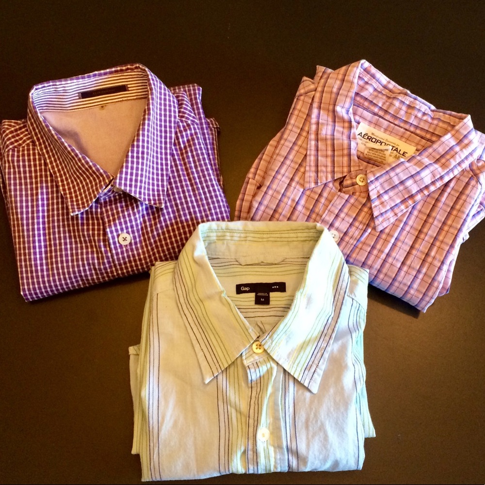 Bundle of 3 Medium long sleeve shirts